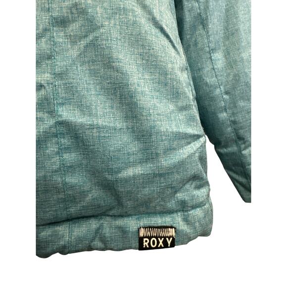 Roxy Women Teal Snow Jacket - Picture 11 of 12